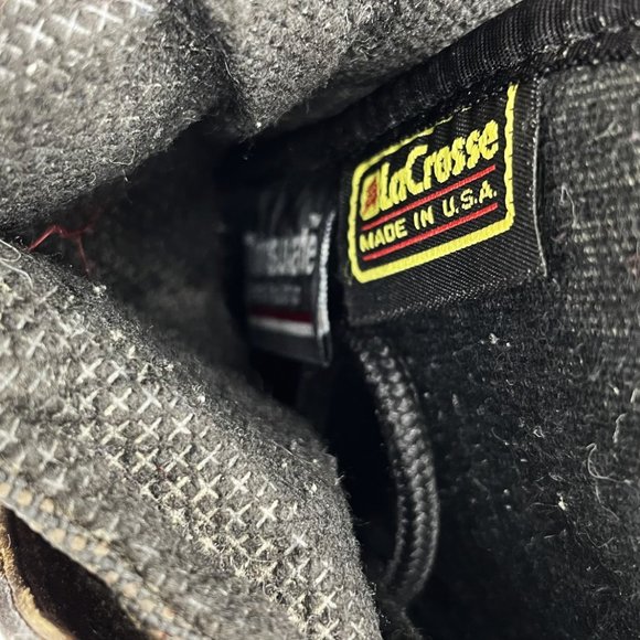 Lacrosse Mens Size-9 Thinsulate Leather Winter Leather Upper Lace-Up Snow Boots - Picture 5 of 9